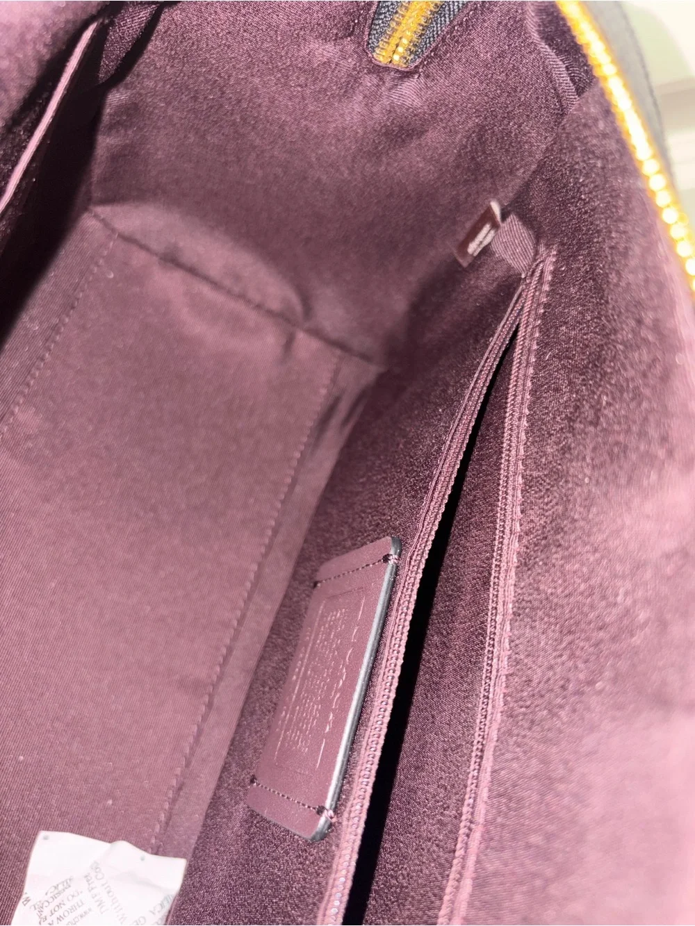 COACH Black Leather Rowan Satchel Bag
